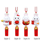 Maxbell car Rabbit Pendant Charms Ornament Resin for Doors Cafes Windows Style A