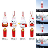Maxbell car Rabbit Pendant Charms Ornament Resin for Doors Cafes Windows Style A