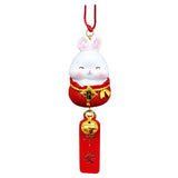 Maxbell car Rabbit Pendant Charms Ornament Resin for Doors Cafes Windows Style A