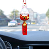 Maxbell car Rabbit Pendant Charms Ornament Resin for Doors Cafes Windows Style A