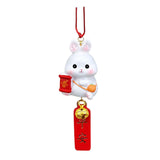Maxbell car Rabbit Pendant Charms Ornament Resin for Doors Cafes Windows Style B