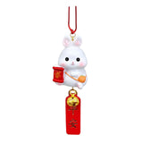 Maxbell car Rabbit Pendant Charms Ornament Resin for Doors Cafes Windows Style B