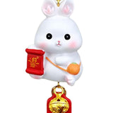 Maxbell car Rabbit Pendant Charms Ornament Resin for Doors Cafes Windows Style B