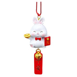 Maxbell car Rabbit Pendant Charms Ornament Resin for Doors Cafes Windows Style C