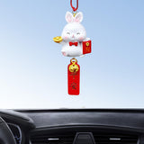Maxbell car Rabbit Pendant Charms Ornament Resin for Doors Cafes Windows Style C