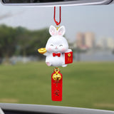 Maxbell car Rabbit Pendant Charms Ornament Resin for Doors Cafes Windows Style C