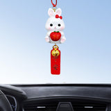 Maxbell car Rabbit Pendant Charms Ornament Resin for Doors Cafes Windows Style D