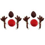 Maxbell Christmas Car Reindeer Antlers and Nose Decorations LED Simple to Clean Coloured lights