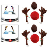 Maxbell Christmas Car Reindeer Antlers and Nose Decorations LED Simple to Clean Coloured lights