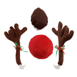 Maxbell Christmas Car Reindeer Antlers and Nose Decorations LED Simple to Clean Coloured lights
