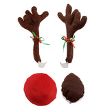 Maxbell Christmas Car Reindeer Antlers and Nose Decorations LED Simple to Clean Coloured lights