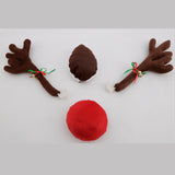 Maxbell Christmas Car Reindeer Antlers and Nose Decorations LED Simple to Clean Coloured lights