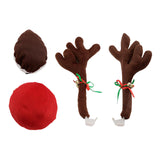 Maxbell Christmas Car Reindeer Antlers and Nose Decorations LED Simple to Clean Warm lamp