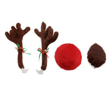 Maxbell Christmas Car Reindeer Antlers and Nose Decorations LED Simple to Clean Warm lamp