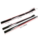 Maxbell Universal Car Side Skirts Extension splitters Body Kit Spare Parts Black Red