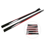 Maxbell Universal Car Side Skirts Extension splitters Body Kit Spare Parts Black Red