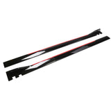 Maxbell Universal Car Side Skirts Extension splitters Body Kit Spare Parts Black Red