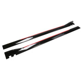 Maxbell Car Side Skirts Extension Easy to Install Premium Replacement Black Red