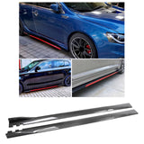 Maxbell Universal Car Side Skirts Extension splitters Body Kit Spare Parts Carbon Fiber