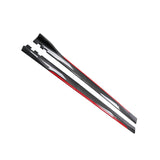 Maxbell Universal Car Side Skirts Extension splitters Body Kit Spare Parts Carbon Fiber Red