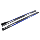 Maxbell Universal Car Side Skirts Extension splitters Body Kit Spare Parts Carbon Fiber Blue