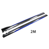 Maxbell Universal Car Side Skirts Extension splitters Body Kit Spare Parts Carbon Fiber Blue