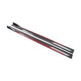 Maxbell Car Side Skirts Extension Easy to Install Premium Replacement Carbon Fiber Red