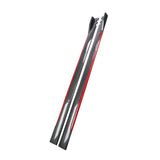 Maxbell Car Side Skirts Extension Easy to Install Premium Replacement Carbon Fiber Red