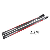 Maxbell Car Side Skirts Extension Easy to Install Premium Replacement Carbon Fiber Red