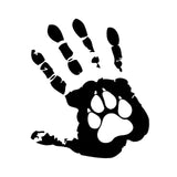 Maxbell Creative Handprint Decal Wallpaper PVC for Halloween Laptop Window 18CM  Black