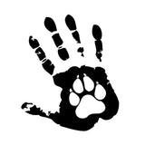 Maxbell Creative Handprint Decal Wallpaper PVC for Halloween Laptop Window 18CM  Black