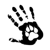 Maxbell Creative Handprint Decal Wallpaper PVC for Halloween Laptop Window 18CM  Black