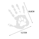 Maxbell Creative Handprint Decal Wallpaper PVC for Halloween Laptop Window 12.7CM White