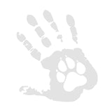 Maxbell Creative Handprint Decal Wallpaper PVC for Halloween Laptop Window 12.7CM White