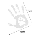 Maxbell Creative Handprint Decal Wallpaper PVC for Halloween Laptop Window 18CM White