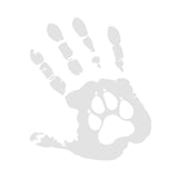 Maxbell Creative Handprint Decal Wallpaper PVC for Halloween Laptop Window 18CM White