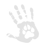 Maxbell Creative Handprint Decal Wallpaper PVC for Halloween Laptop Window 18CM White