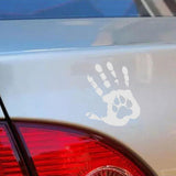 Maxbell Creative Handprint Decal Wallpaper PVC for Halloween Laptop Window 18CM White
