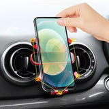 Maxbell Mini Car Vent Phone Holder Gravity Universal Hands Free Easily Clamp Bracket Black