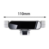 Maxbell Mini Car Vent Phone Holder Gravity Universal Hands Free Easily Clamp Bracket Argent