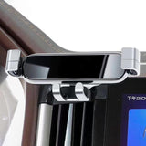 Maxbell Mini Car Vent Phone Holder Gravity Universal Hands Free Easily Clamp Bracket Argent