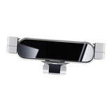 Maxbell Mini Car Vent Phone Holder Gravity Universal Hands Free Easily Clamp Bracket Argent