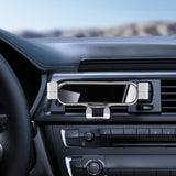Maxbell Mini Car Vent Phone Holder Gravity Universal Hands Free Easily Clamp Bracket Argent