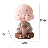 Maxbell Little Monk Ornament Statue for Living Room Auto Interior Accessories Style A