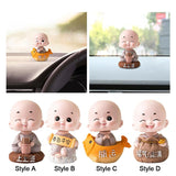 Maxbell Little Monk Ornament Statue for Living Room Auto Interior Accessories Style A