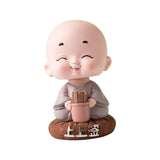 Maxbell Little Monk Ornament Statue for Living Room Auto Interior Accessories Style A