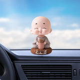 Maxbell Little Monk Ornament Statue for Living Room Auto Interior Accessories Style A
