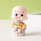 Maxbell Little Monk Ornament Statue for Living Room Auto Interior Accessories Style B