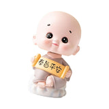 Maxbell Little Monk Ornament Statue for Living Room Auto Interior Accessories Style B
