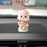 Maxbell Little Monk Ornament Statue for Living Room Auto Interior Accessories Style B
